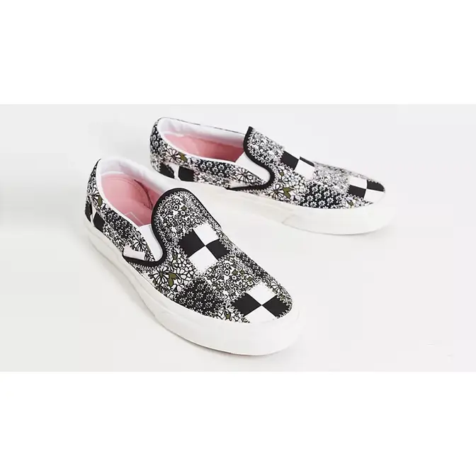 Floral vans hot sale slip ons