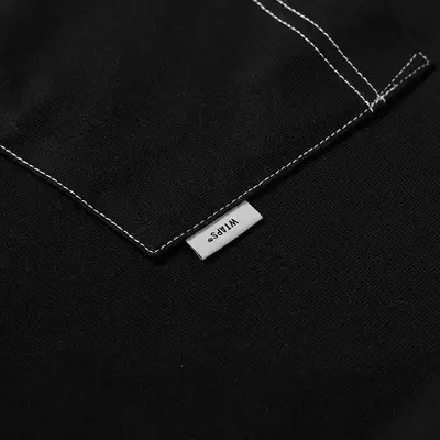 WTAPS Blank Contrast Stitch Pocket T-Shirt Black Detail