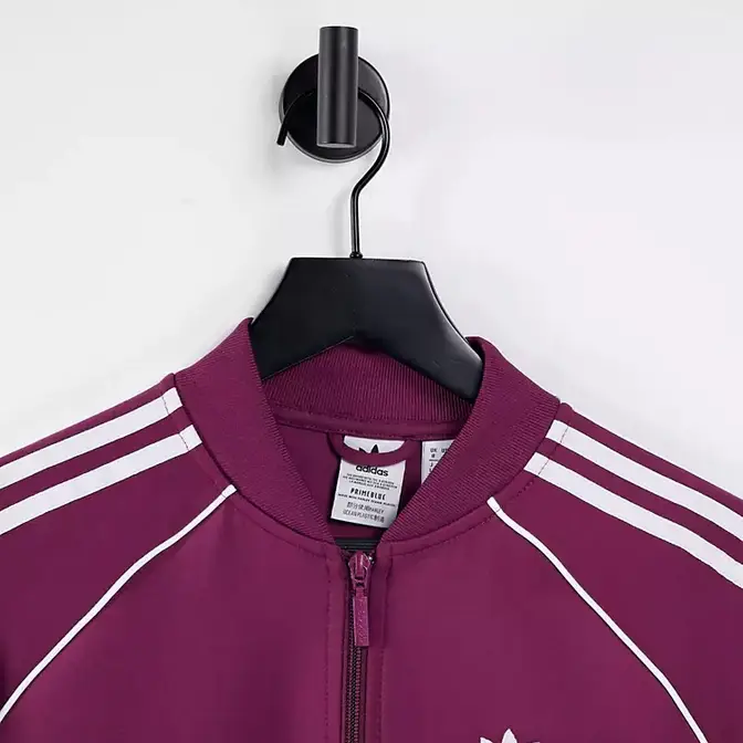 Adidas originals adicolor three stripe track 2024 jacket in pink