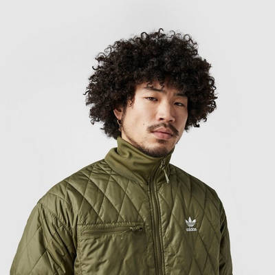 adidas Adicolor Classics Quilted Archive Jacket Green Detail