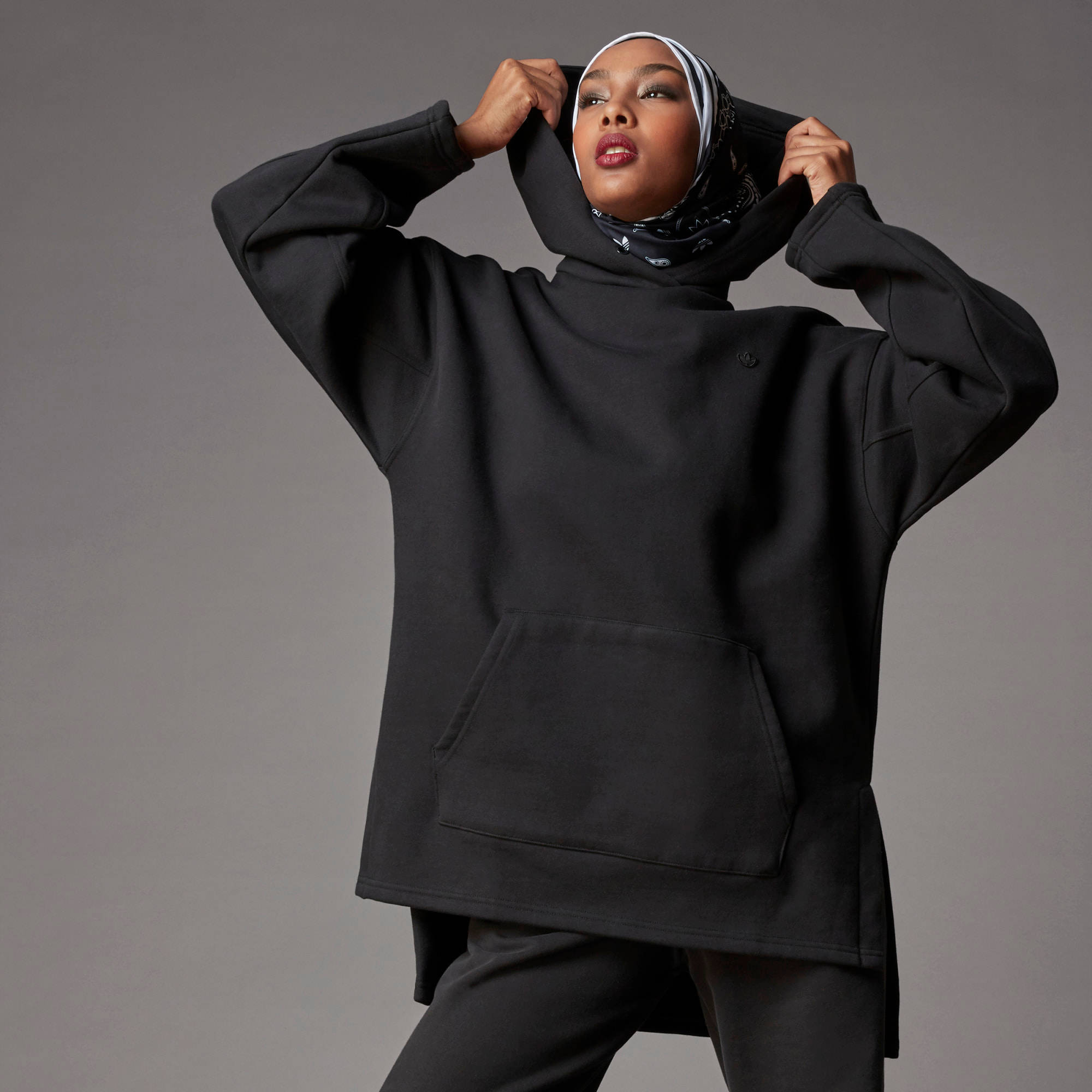 adidas Adicolor Fleece Hoodie Black
