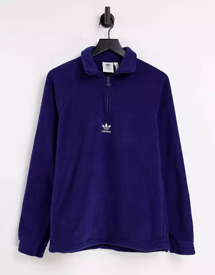 adidas Adicolor Half Zip Fleece Sweatshirt Where To Buy