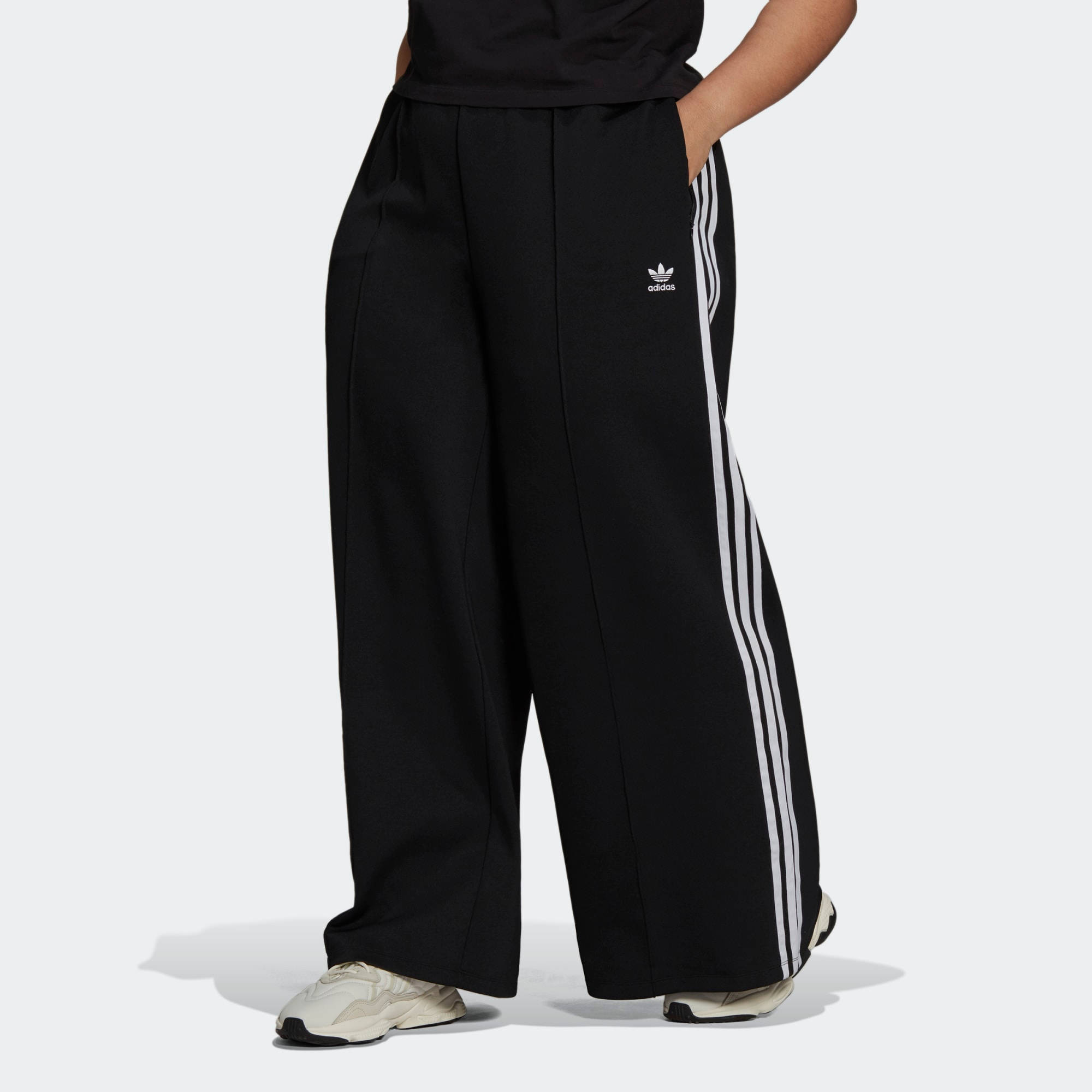 adidas Relaxed Wide-Leg Primeblue Joggers (Plus Size)