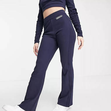 adidas Retro Luxury Ribbed Flared Pant adidas Retro Luxury Ribbed Flared Pant