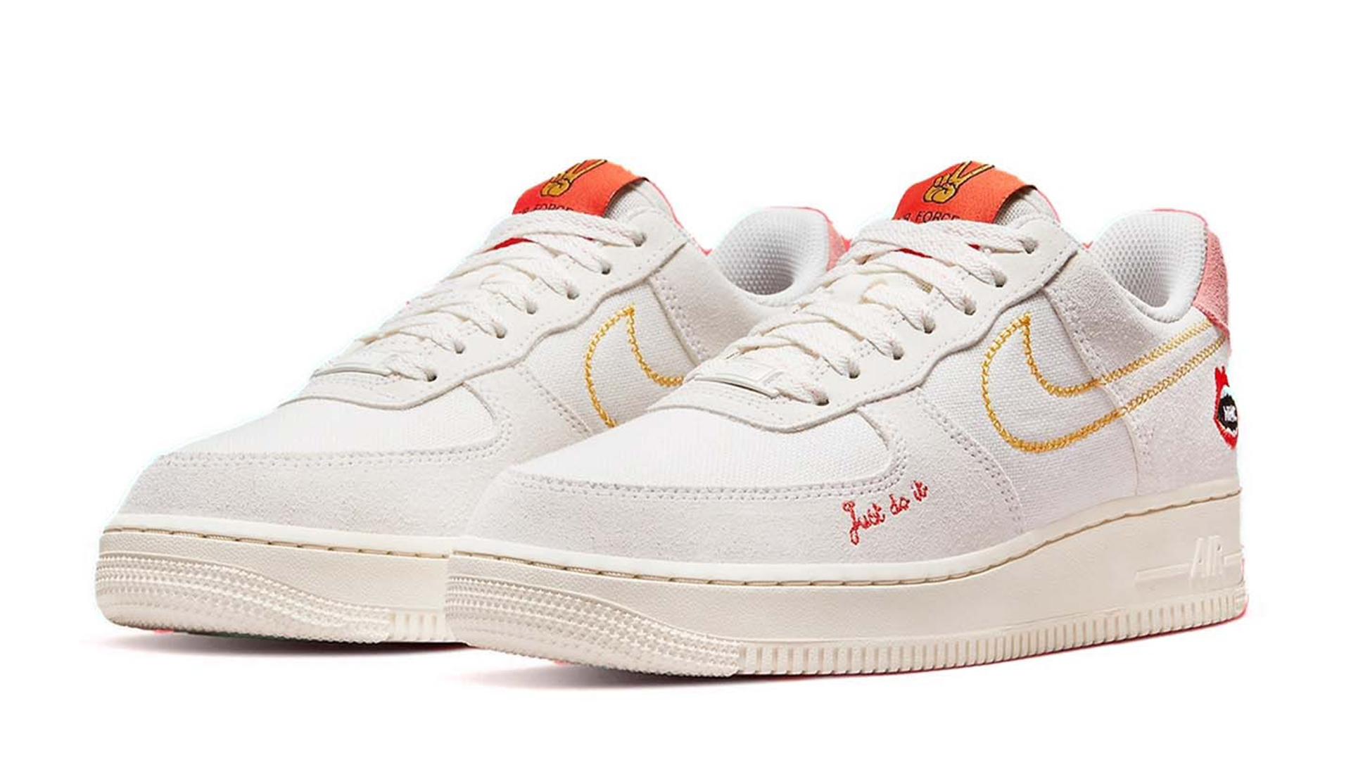 Nike Air Force 1 Low Peace Sail Crimson