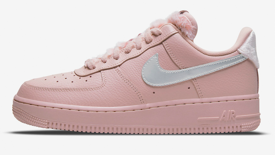 pink velvet air force ones