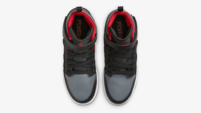 Air Jordan 1 Hi FlyEase GS Black Gym Red