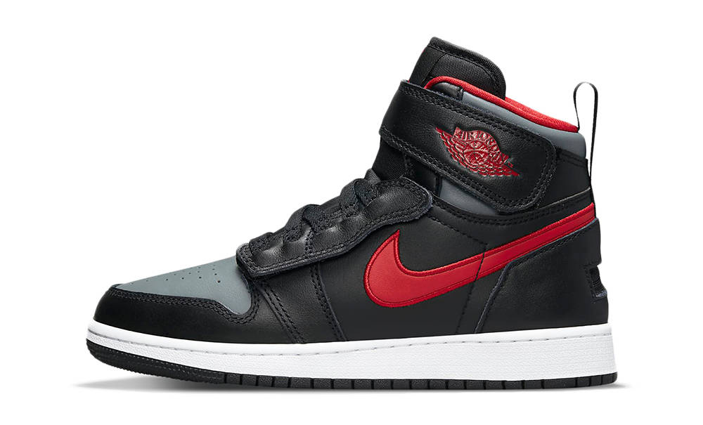 Air Jordan 1 Hi FlyEase GS Black Gym Red