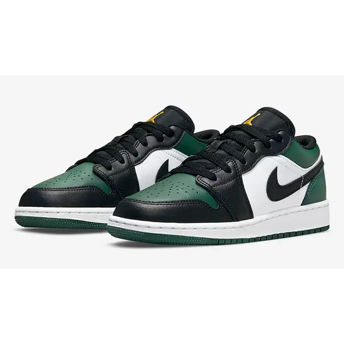 Air Jordan 1 Low GS Green Toe | Where To Buy | 553560-371 | The Sole ...