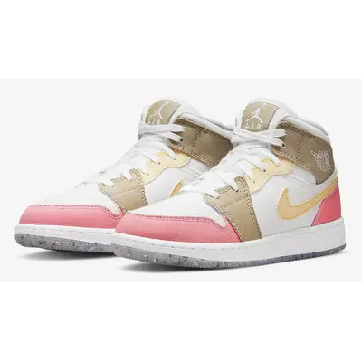 Pink and tan jordan on sale 1