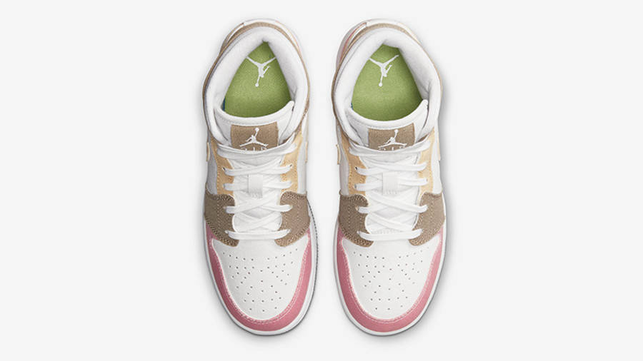 tan and pink jordan 1