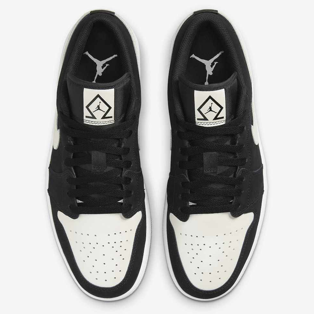 Air Jordan 1 Low White Black Diamond
