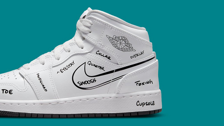 Get a Lesson in Sneaker Anatomy with the Air Jordan 1 Mid GS "Sneaker School"