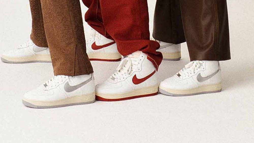 Image via Asphaltgold Asphaltgold x Nike Air Force 1 Mid Sculpt Collaboration