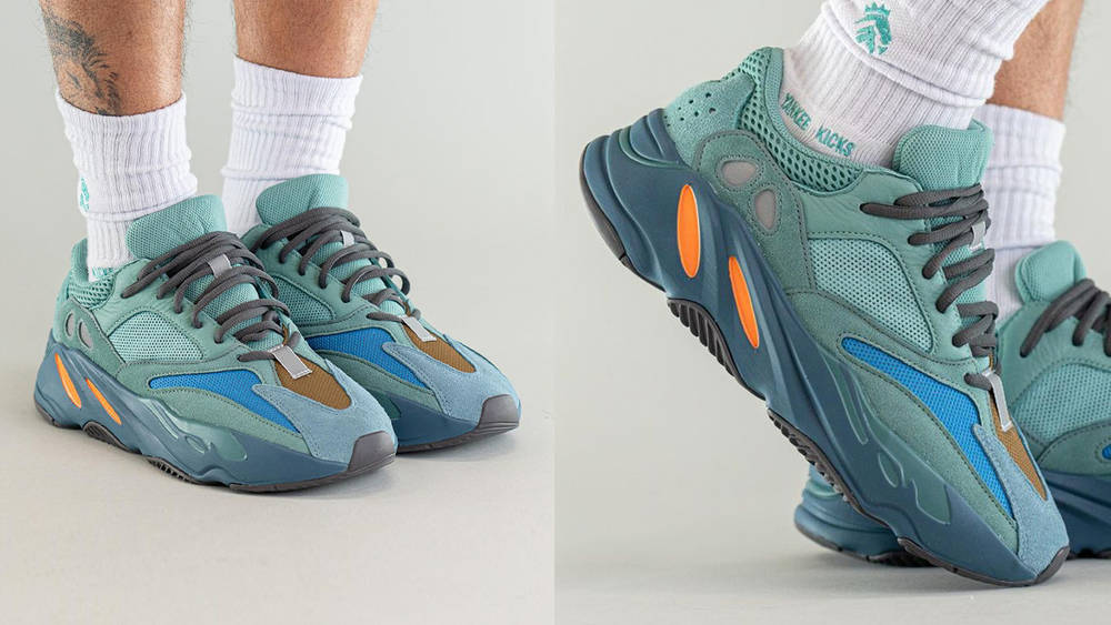 Image via yankeekicks The Yeezy Boost 700 "Fade Azure" is Still Available!