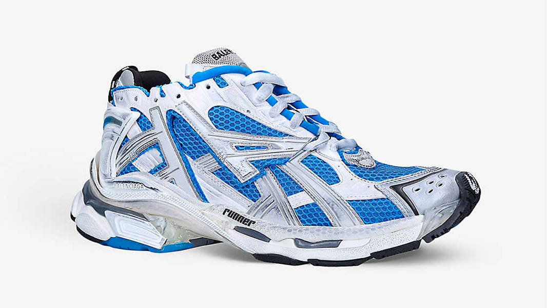 Balenciaga Runner Blue Grey Side