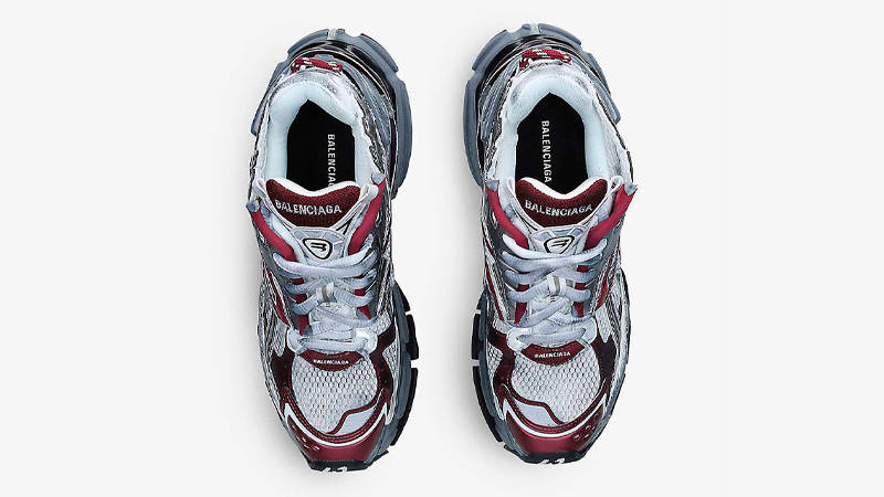 Balenciaga Runner Burgundy White Middle