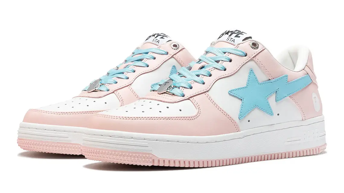 Bapesta pink hot sale