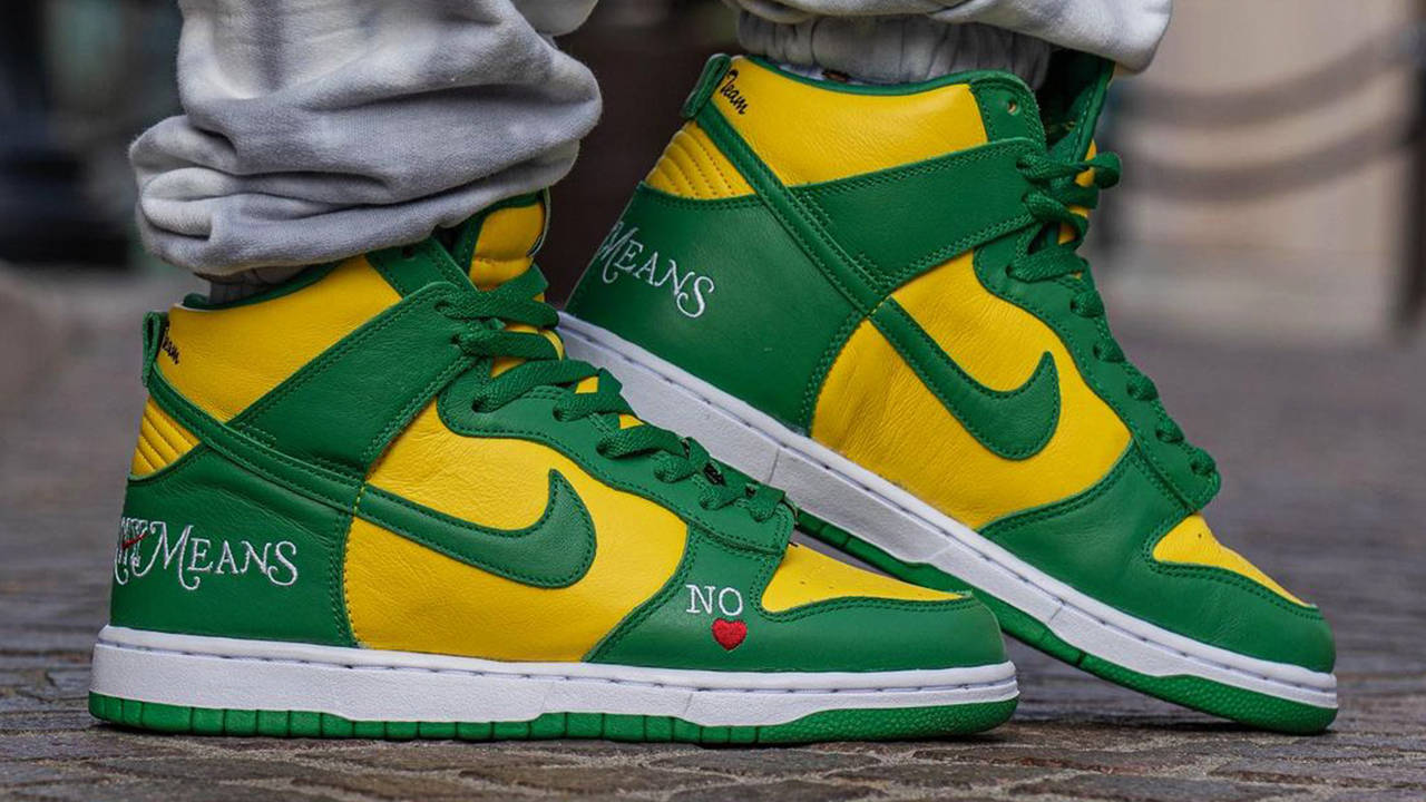 Supreme x Nike SB Dunk High "Brazil"