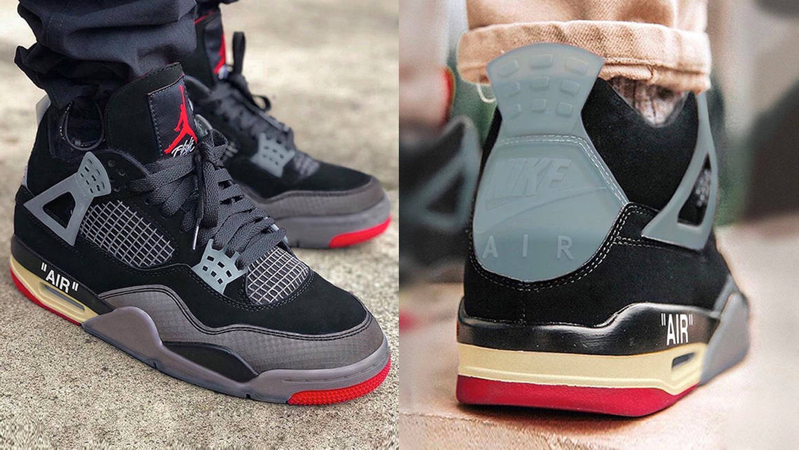 jordan 4 bred off white