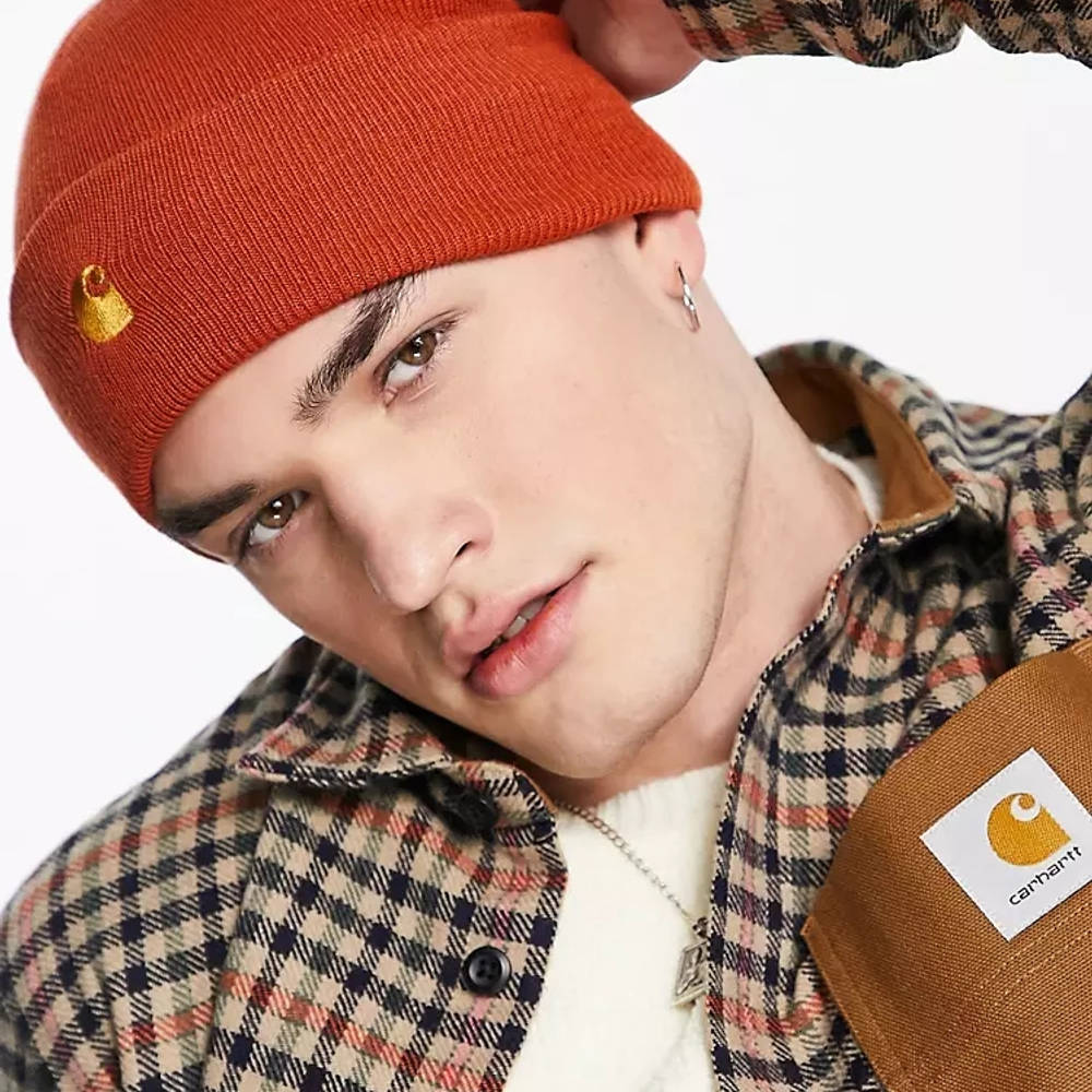 Carhartt WIP Chase Beanie Red Side