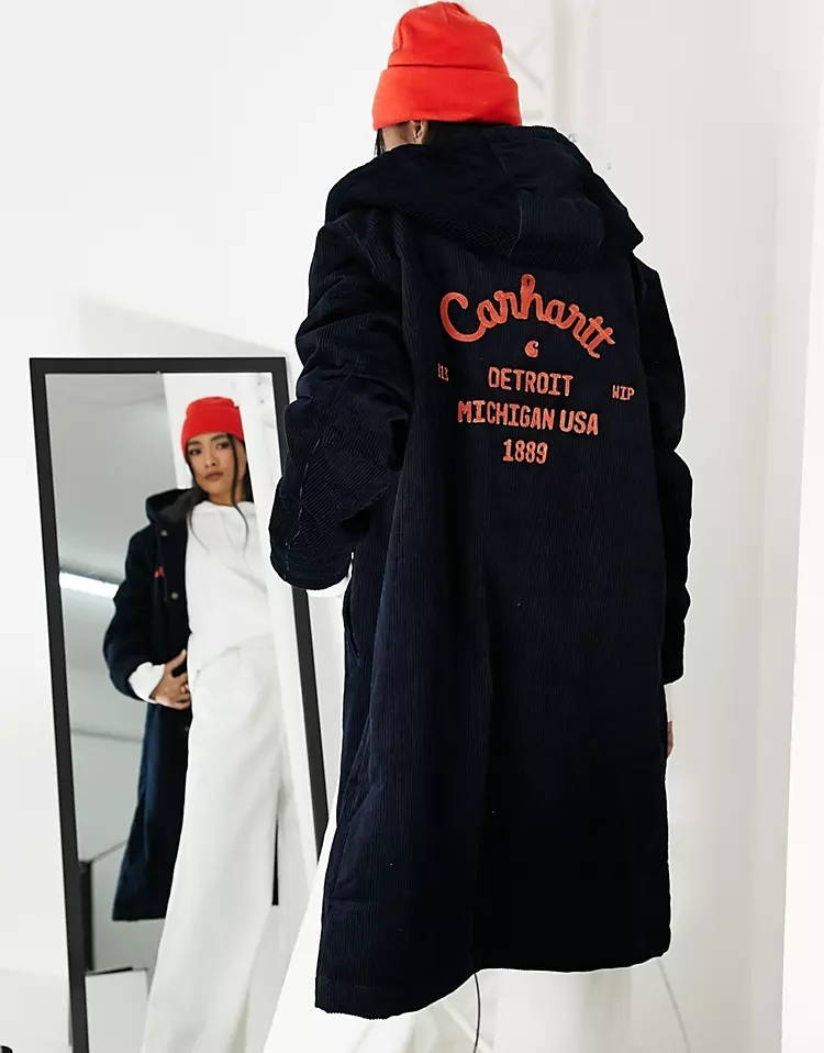 Carhartt WIP Longline Quilted Corduroy Parka