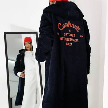 Carhartt WIP Longline Quilted Corduroy Parka