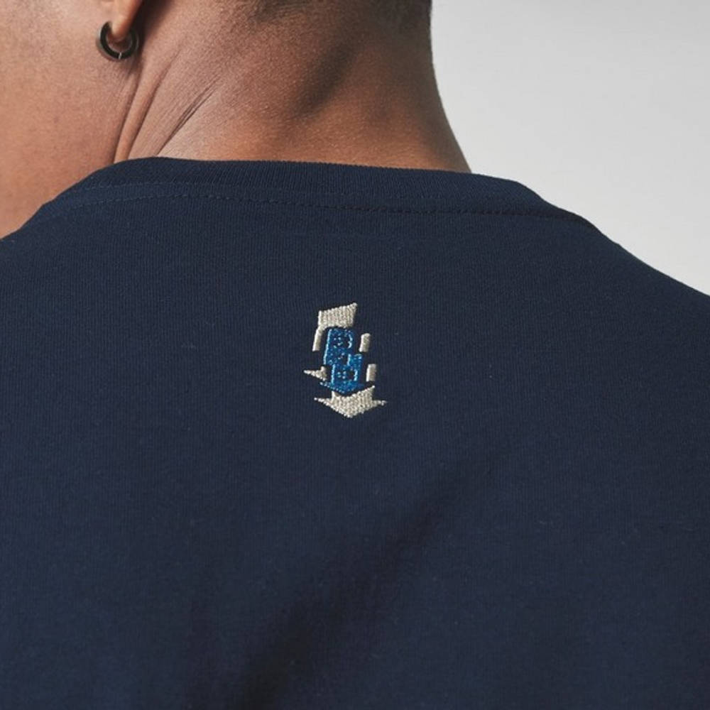 Carhartt WIP Neo Script T-Shirt Navy Detail 2