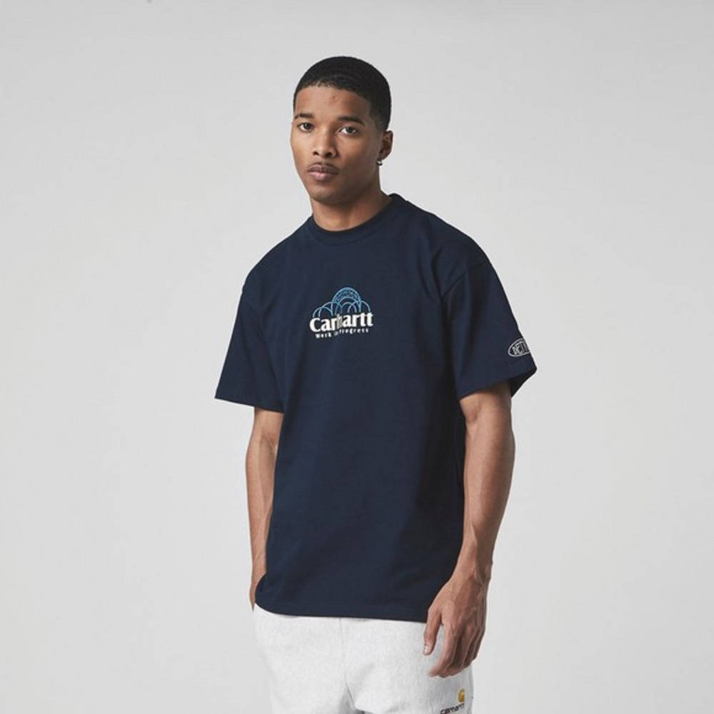 Carhartt WIP Neo Script T-Shirt Navy