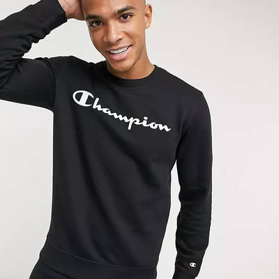 Champion Large Logo Sweatshirt Black