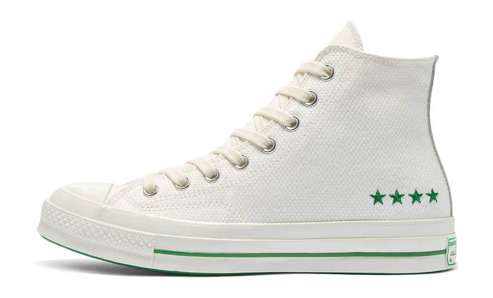 Converse Chuck 70 Hi Vintage White Green