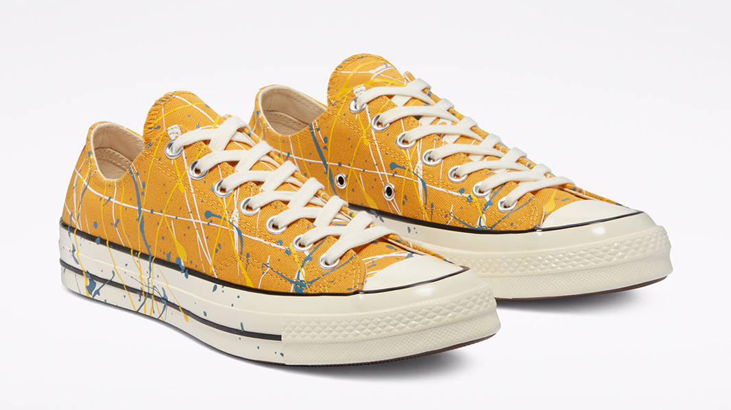Converse Chuck 70 Paint Splatter Low Sunflower Gold