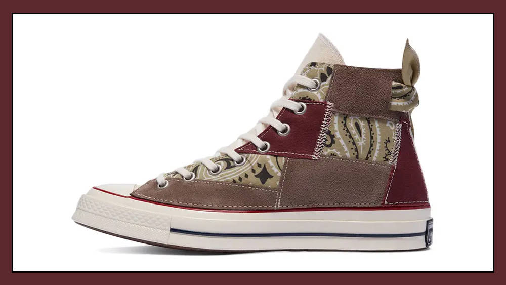 Converse Chuck 70 Paisley Patchwork Maroon