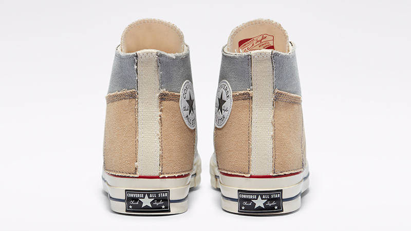 Converse Chuck 70 Patchwork High Brown Grey 172337C Back