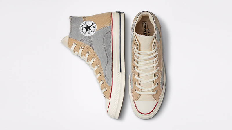 Converse Chuck 70 Patchwork High Brown Grey 172337C Top