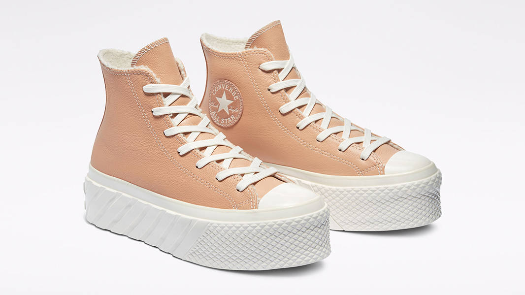 Converse Chuck Taylor 2X Platform Cozy Vachetta Beige