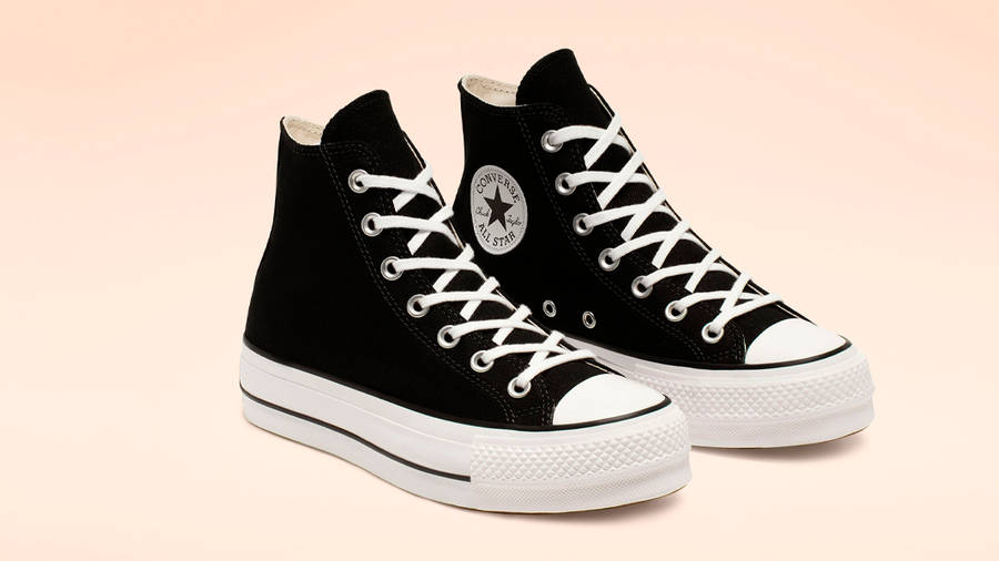 black chuck taylor high tops platform