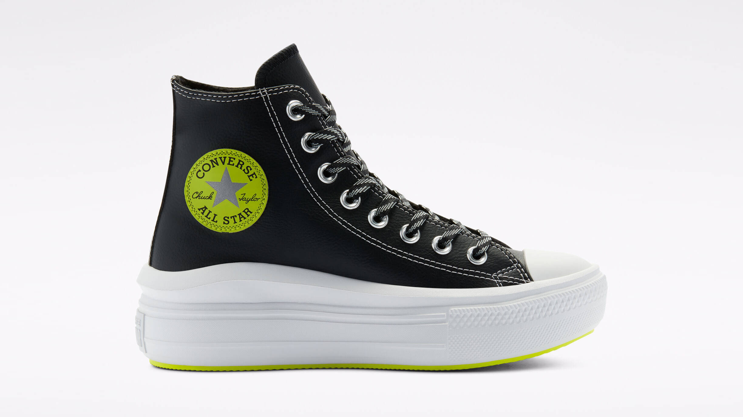 Converse Chuck Taylor All Star Move High Black Lemon