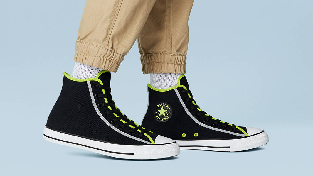Converse Chuck Taylor All Star Street Utility Black Lime 172000C on foot