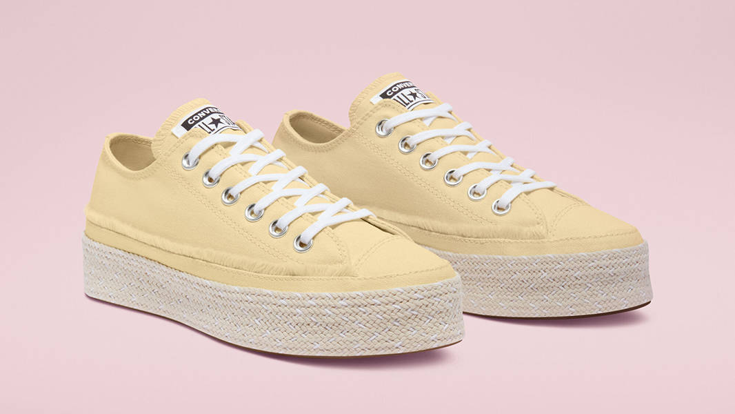 Converse Chuck Taylor Color Espadrille Low Banana Cake 570772C Side