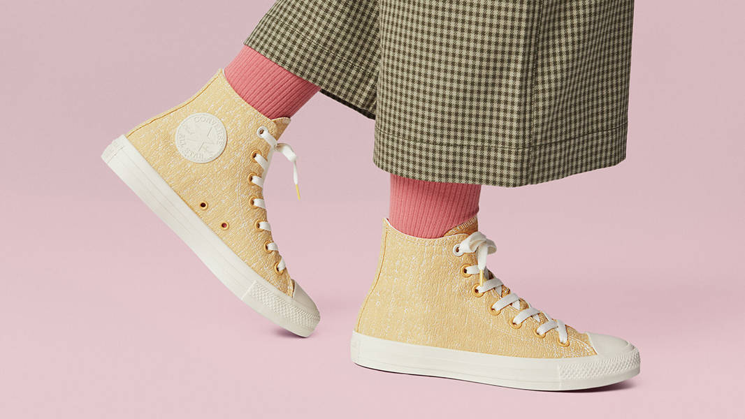 Converse Chuck Taylor Hybrid Texture Rcycled Hi Saturn Gold