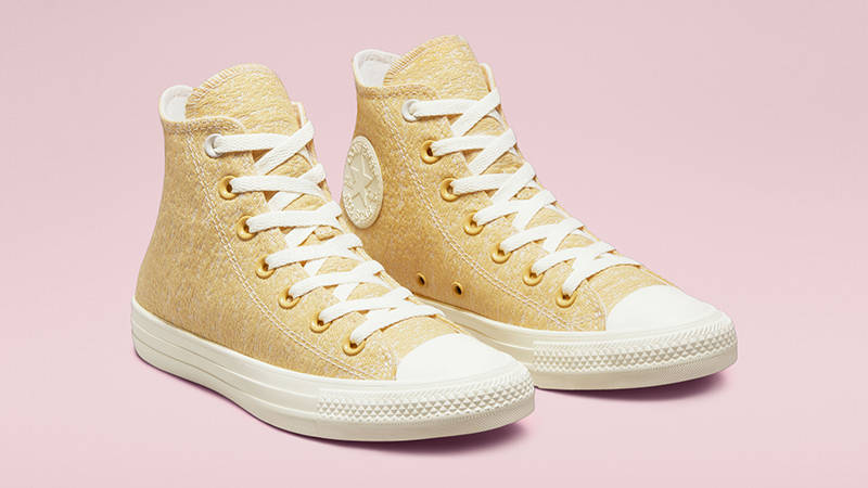 Converse Chuck Taylor Hybrid Texture Rcycled Hi Saturn Gold