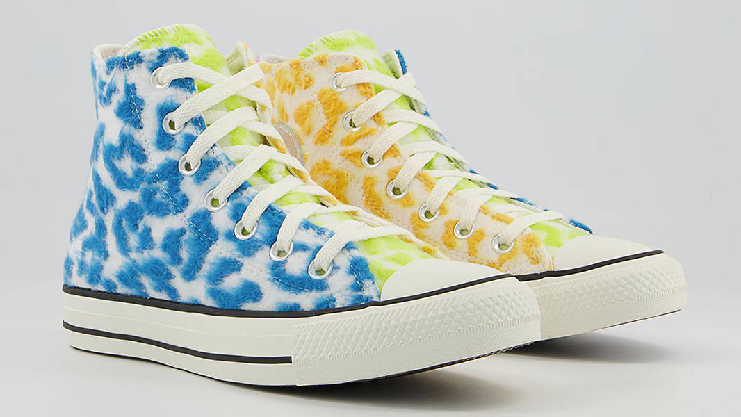 Converse Chuck Taylor Leopard Hi Blue Citron