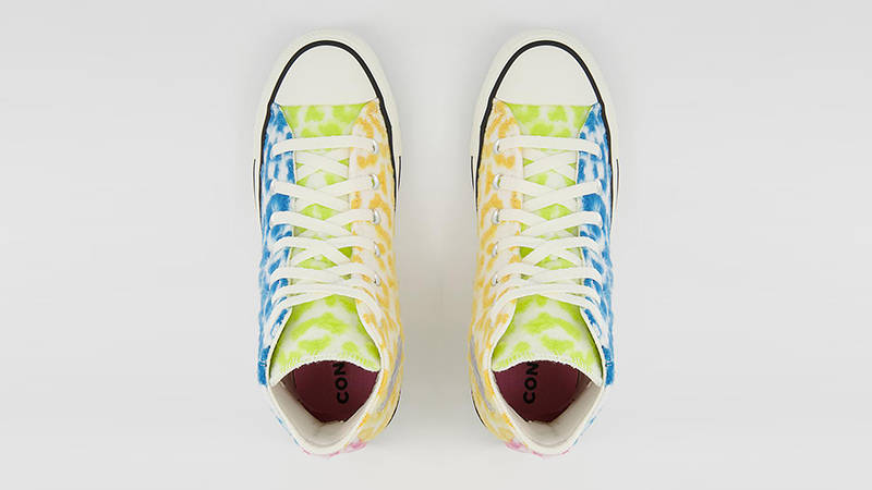 Converse Chuck Taylor Leopard Hi Blue Citron