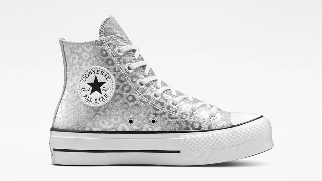 Converse Chuck Taylor Platform Authentic Glam Silver