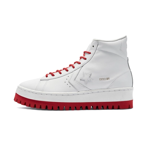 Converse Pro Leather Trek Hi White Red 172332C