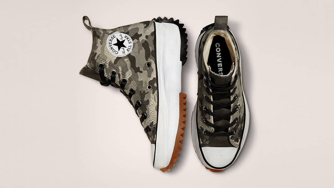 Converse Run Star Hike Laser Camo Black Grey 172334CTop