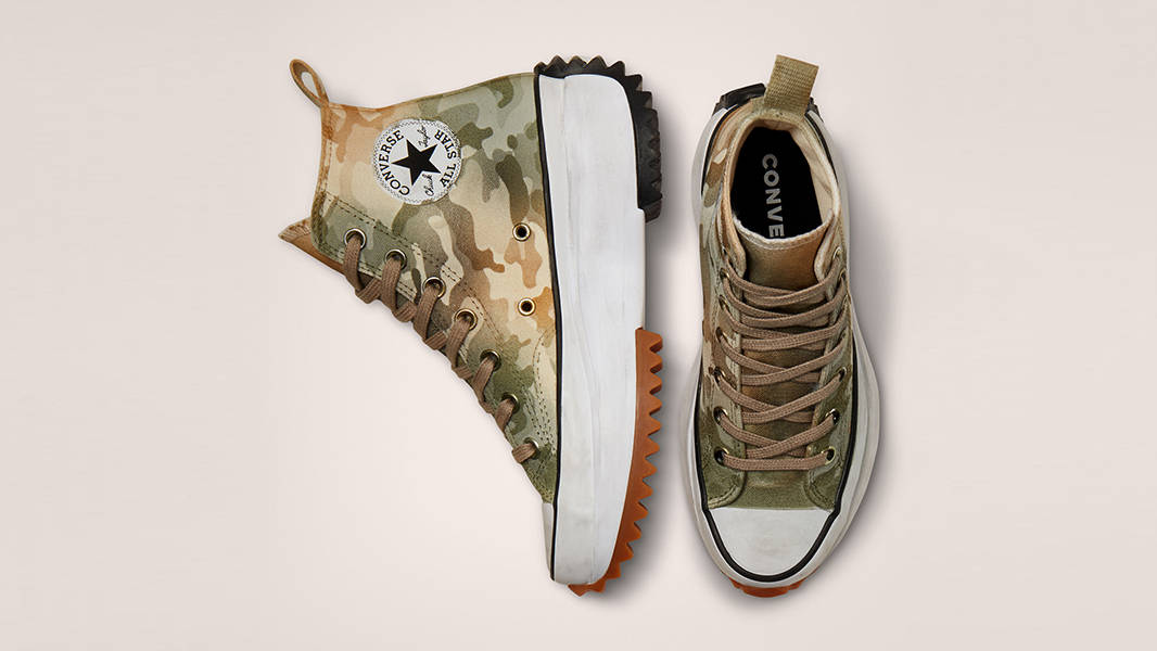 Converse Run Star Hike Laser Camo Green 172333C TOp