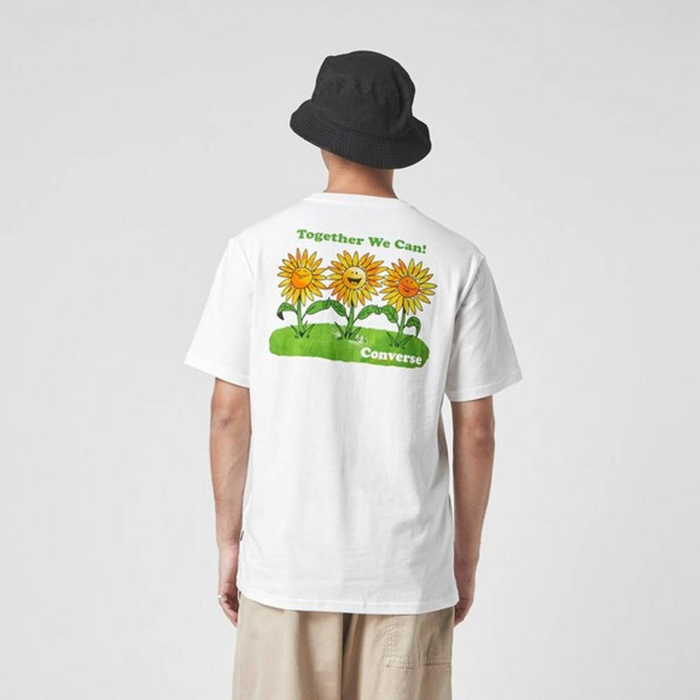 Converse Together Sunflower T-Shirt White Back