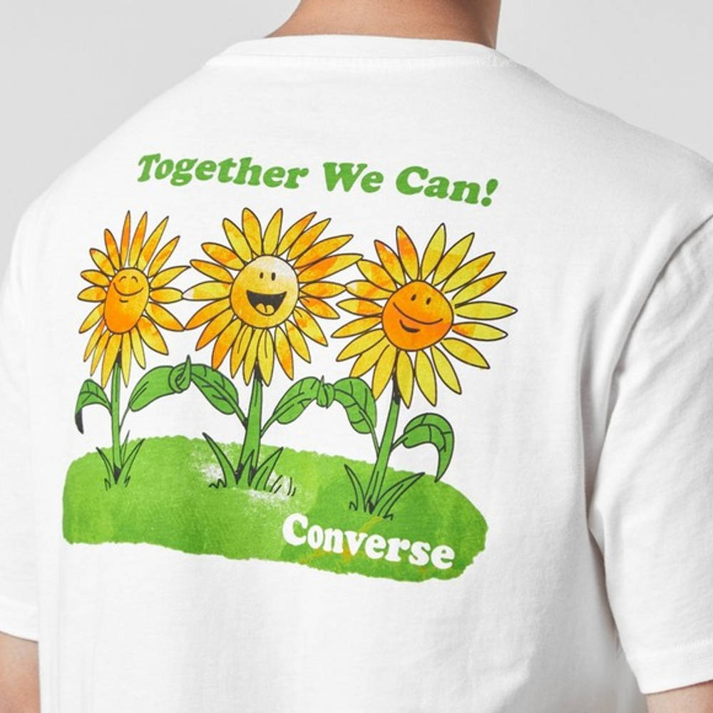 Converse Together Sunflower T-Shirt White Detail 2